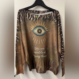 Eye Graphic Animal Print Sweater
MADE IN ITALY
